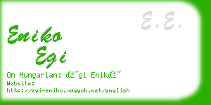 eniko egi business card